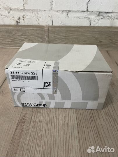 34116874331 Тормозные колодки BMW 3' F30 3 F30 LCI