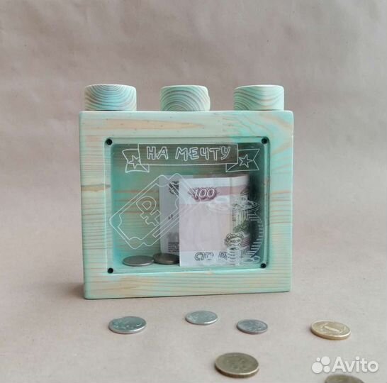 Копилка деревянная