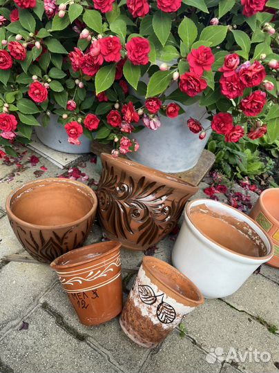 Горшок цветочный керамический