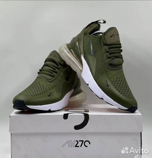 Nike air max 270 зелёные бел. подошва разм. 45