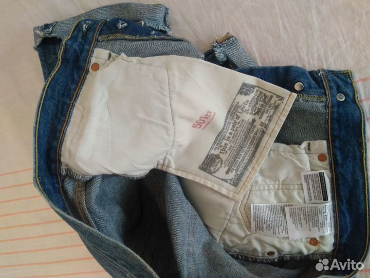 Джинсовые шорты levis 501 Оригинал,W30