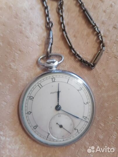 Часы карманные молния на ходу