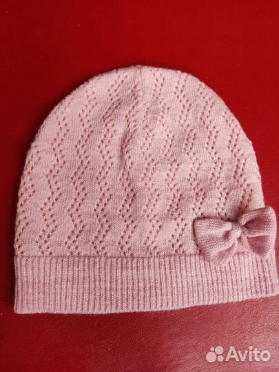 Шапочка для девочки весна 3-5 лет