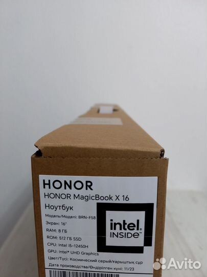 Ноутбук Honor MagicBook X 16 BRN-F58 (5301ahhp)