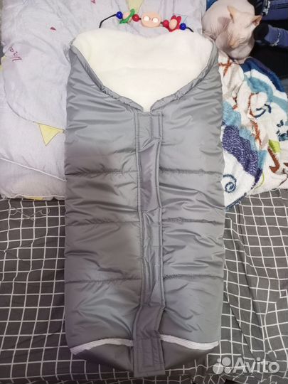 Зимний конверт в коляску до 3-4 лет