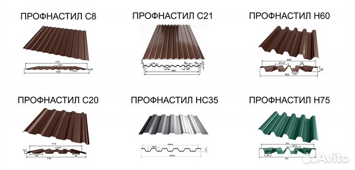 Профнастил / Металлочерепица / Профлист