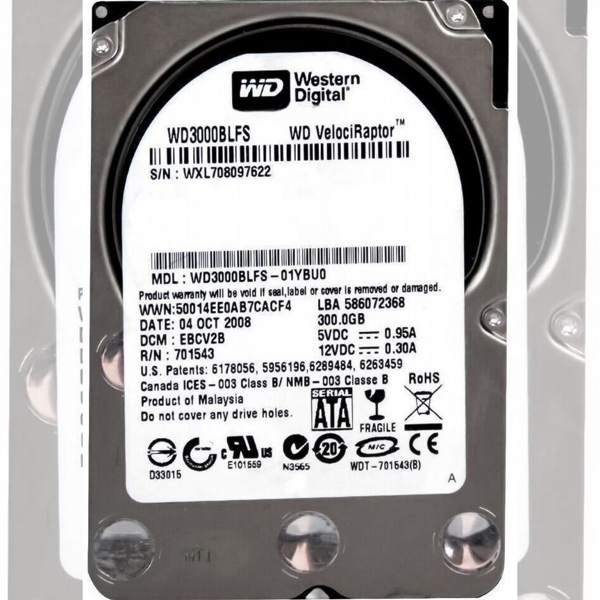 [WD3000BLFS] Жесткий Диск Western Digital 300gb Sata Wd3000blfs
