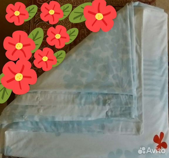 Пододеяльник IKEA икеа 195см на 190см