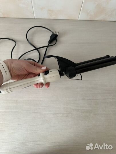 Плойка щипцы трехволновая