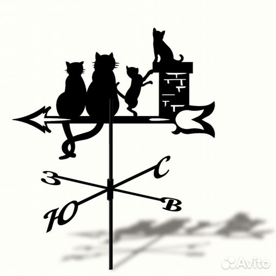 Флюгер из металла на крышу