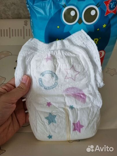 Подгузники lovular, размер m, 16 штук