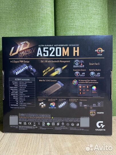 Материнская плата MSI A520M-A PRO+gigabyte A520M H