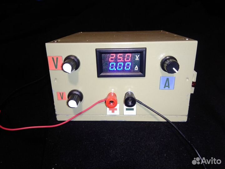 Блок питания регулируемый 0-25V 9A с защитой от кз