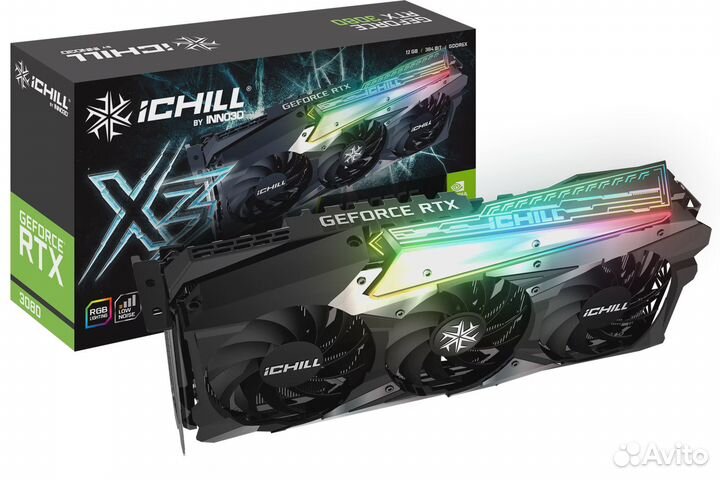 Видеокарта inno3D GeForce RTX 3080 iChill X3 LHR/1