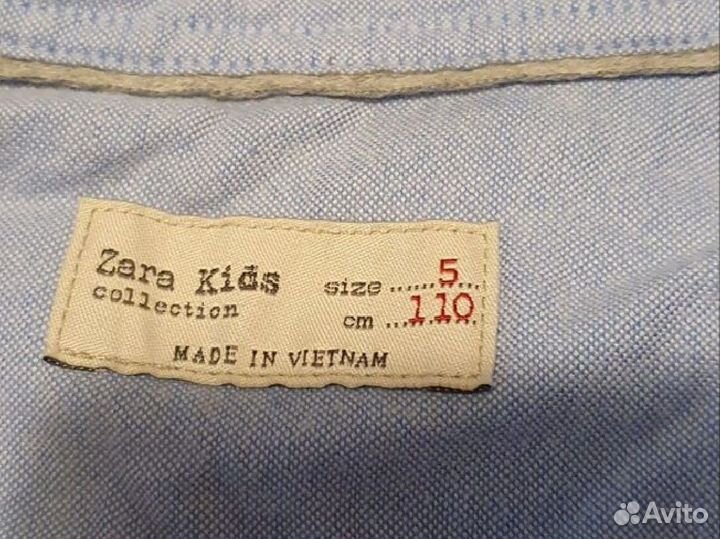 Рубашка zara на мальчика 110