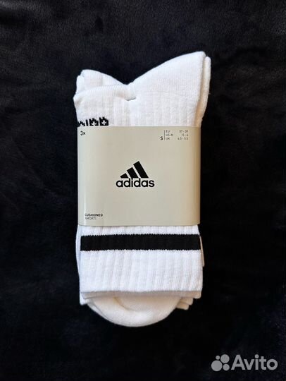 S. Высокие белые носки Adidas. Оригинал