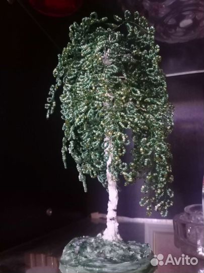 Береза из бисера