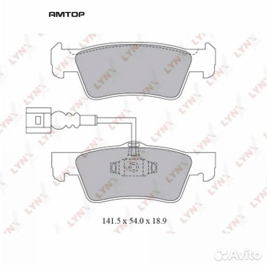 Lynxauto BD8034 Колодки тормозные дисковые зад