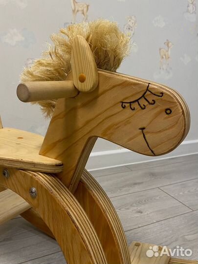 Детская, деревянная качалка 