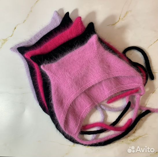 Чепчик с ушками на заказ и в наличии