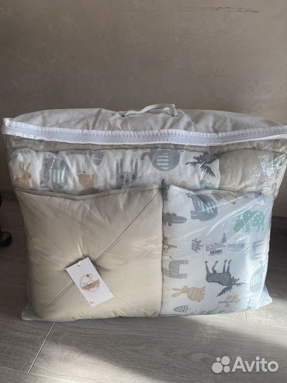 Бортики в кроватку с одеялом