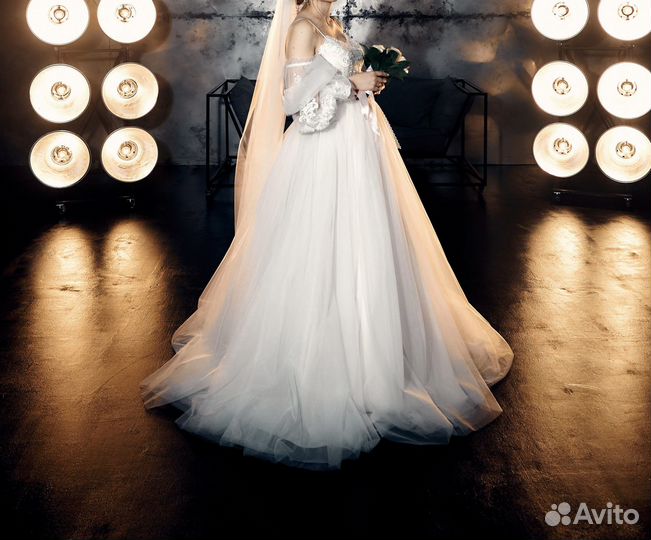 Свадебное платье 42 44 пышное