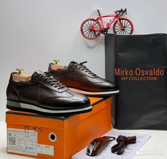 Мужские кожаные ботинки туфли