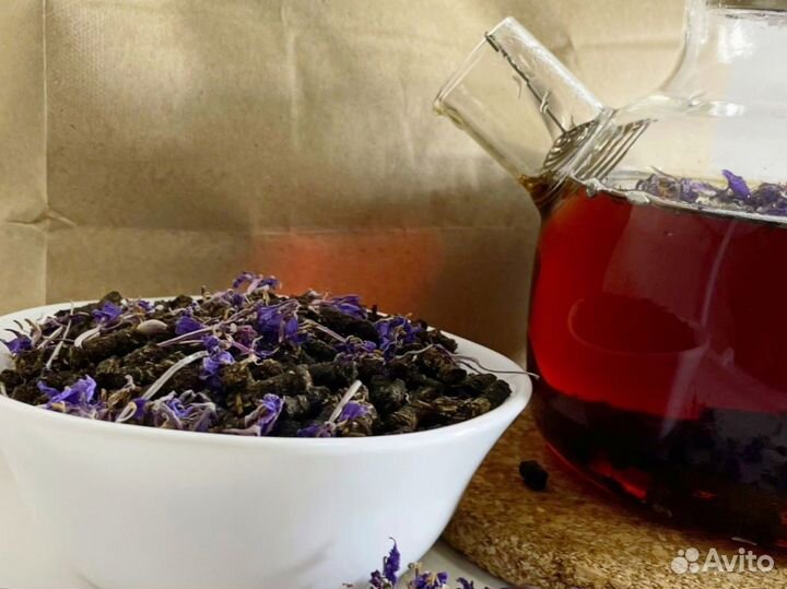 Иван-чай с цветами 1 кг сбор 2O23, насыщенный