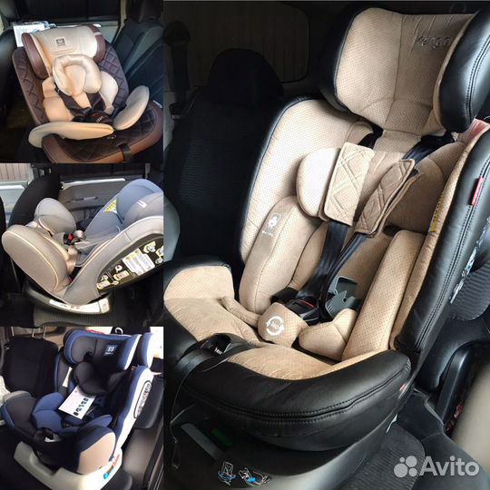 Автокресла 0-36 isofix, штатный ремень