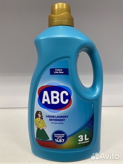 Жидкое средство для стирки ABC цветной 3000мл