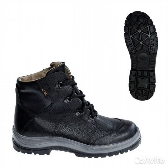 Ботинки рабочие антистатические кожаные с полуглух