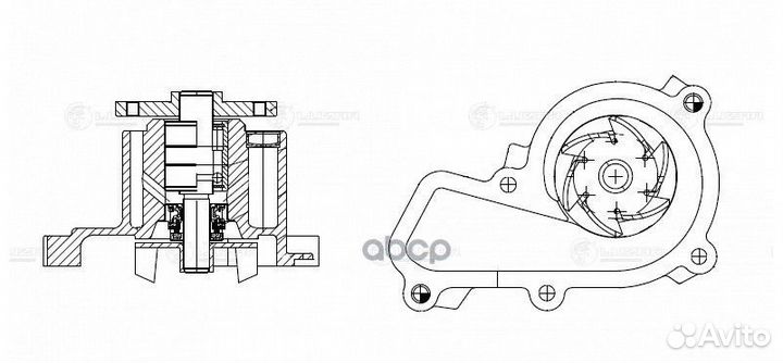 Помпа Kia Sportage III (Luzar) LWP08E20 LWP08E