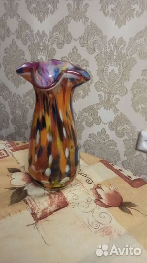 Ваза цветное стекло