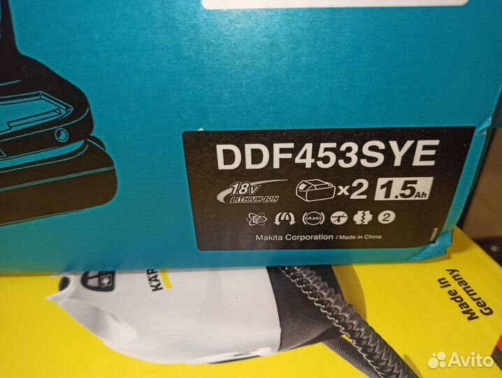 Шуруповерт Makita LXT, 18 В, 42 Нм, DDF453SYE