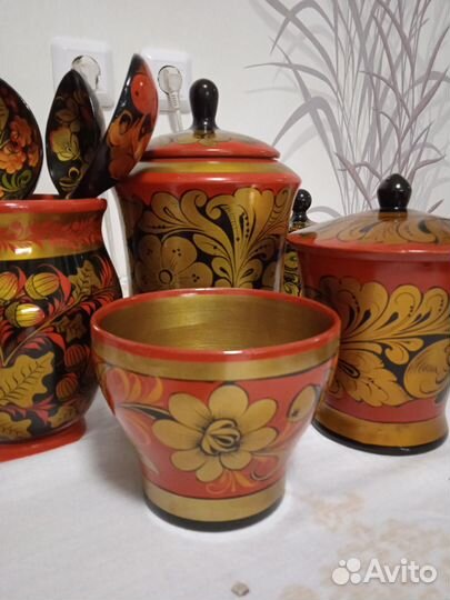 Набор золотой хохломы