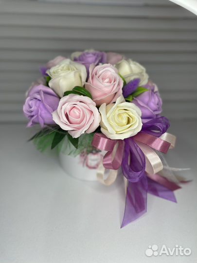 Букет цветов из мыла для учителя