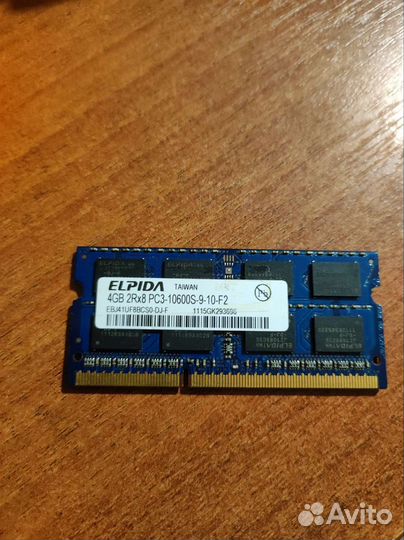 Ddr3 1333 so dimm 4gb и другие