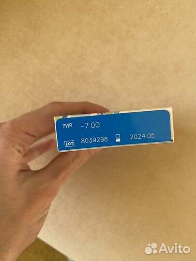 Контактные линзы -7 на месяц, 3 пары