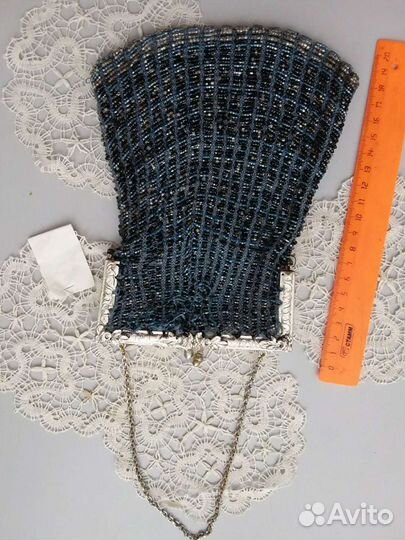 Сумочка театральная времен 40-50 года стеклярус,ше