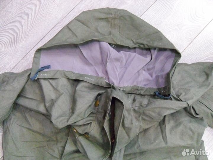 Армейский плащ прорезиненный