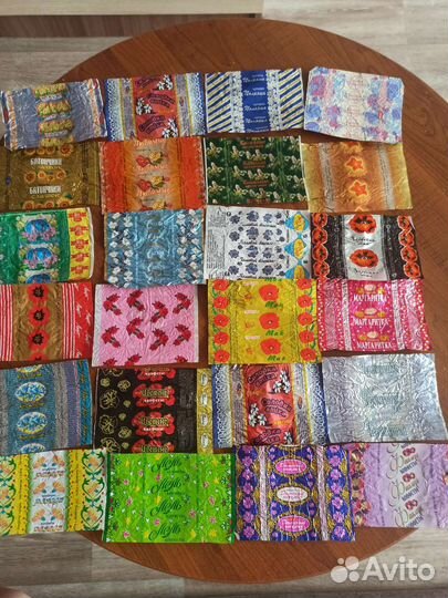 Фантики от конфет 1990-2000г