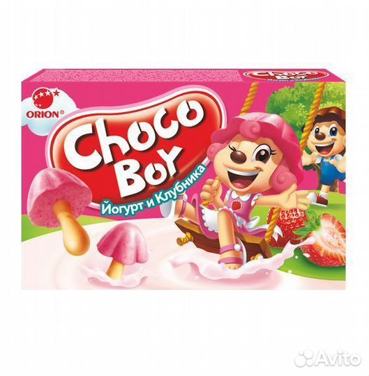 Печенье Choco Boy Йогурт и Клубника 40 г