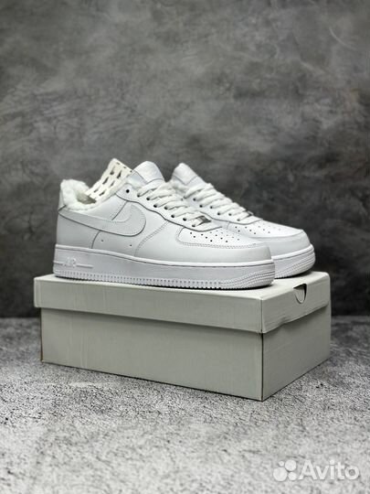 Мужские зимние кроссовки с мехом nike air force