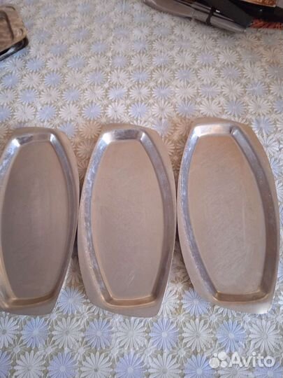 Сковорода тарелка,блюдо декор. нержавейка из СССР