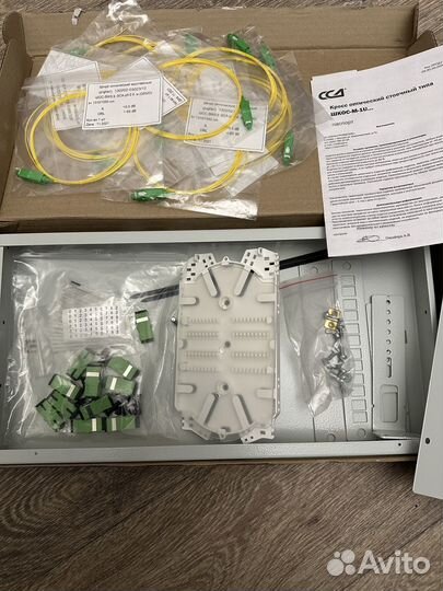 Оптический кросс 19; 1u, 12 SC/APC