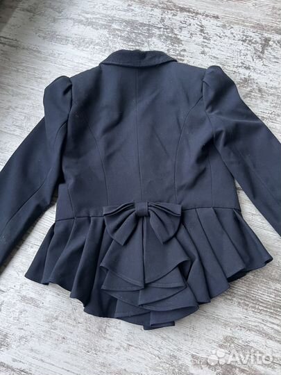 Пиджак Жакет школьная форма синий 122-134