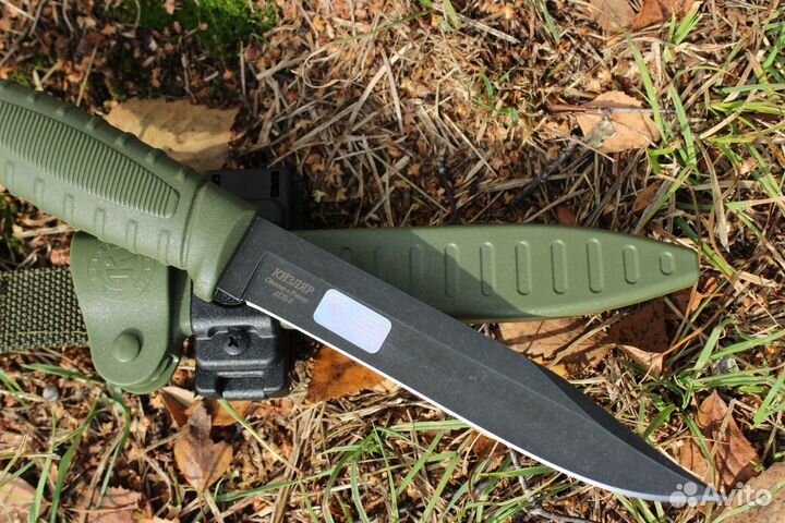 Нож Таран V2 хаки StoneWash черный