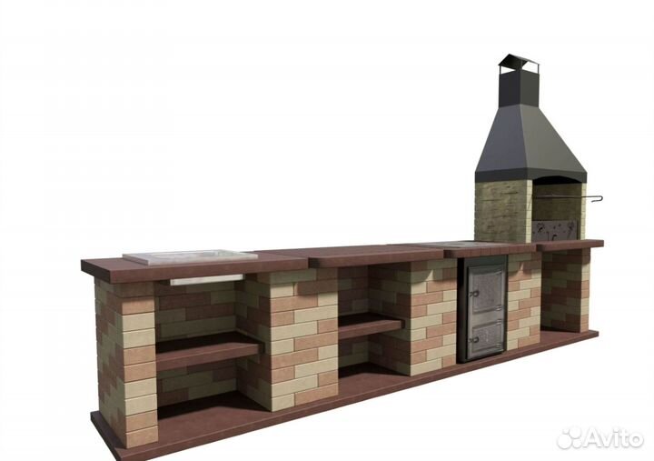 В дом зоны барбекю сборные