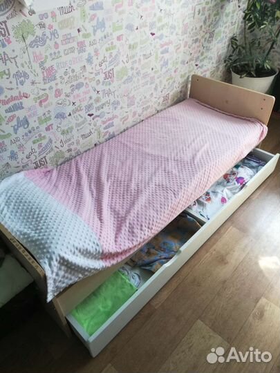 Детская кровать от 3 лет с матрасом бу