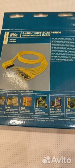 Audio/video scart-6RCA interconnect Cable